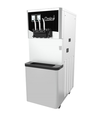 CF7126A เครื่องทำโยเกิร์ตเชิงพาณิชย์เครื่องทำไอศกรีมพร้อมถัง 9L*1 Hoppers