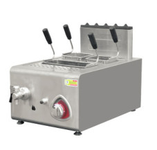 E-RQZ-400G ร้านอาหารเชิงพาณิชย์อุปกรณ์ครัวเคาน์เตอร์แก๊ส 1-Tank Deep Fryer