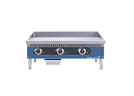CP-G36-M Commercial ร้านอาหารอุปกรณ์ครัวแก๊ส 36 นิ้ว Griddle ควบคุมด้วยตนเอง