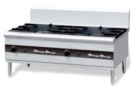 P-OFR-4-DB สไตล์การทำอาหารจีนเตาแก๊ส 4 ระยะพร้อมสเตชั่น
