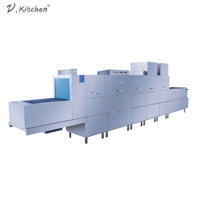 ประเภทเที่ยวบินล้าง 90 ℃เครื่องล้างจานเชิงพาณิชย์