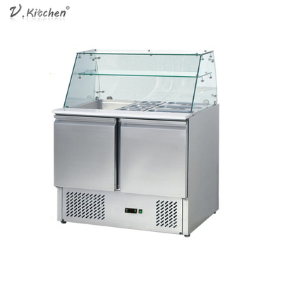 อุปกรณ์ทำความเย็นเชิงพาณิชย์ 390L 3 ประตู Counder Chiller