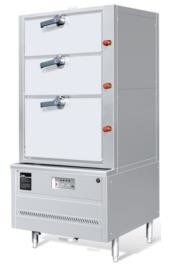 P-SC-3 สไตล์จีนหุงข้าวหม้อหุงข้าวแก๊ส 3-Deck Sea Food Steam Cabinet